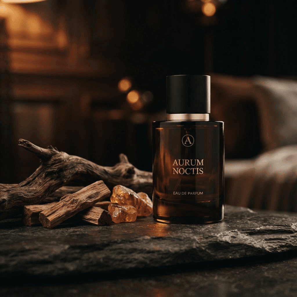 L'Ombre fragrance with sandalwood and amber resin